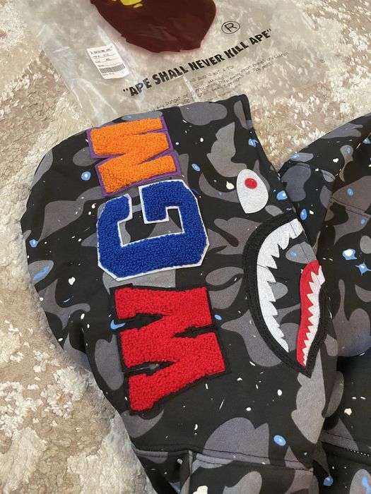 Зіп худі Бейп Космос Zip hoodie Bape A bathing ape