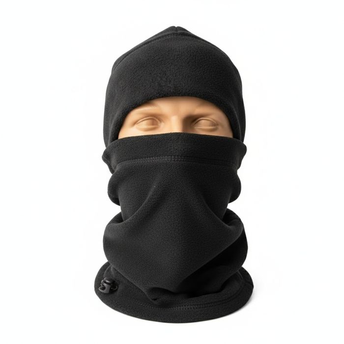 Флисовый комплект зимний : Шапка + Бафф