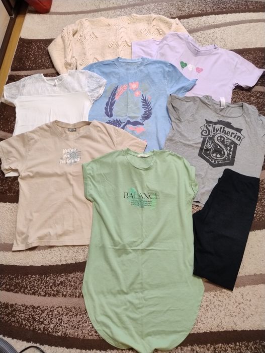 Zestaw ubrań 146/152 dla dziewczynki koszulki 146/152