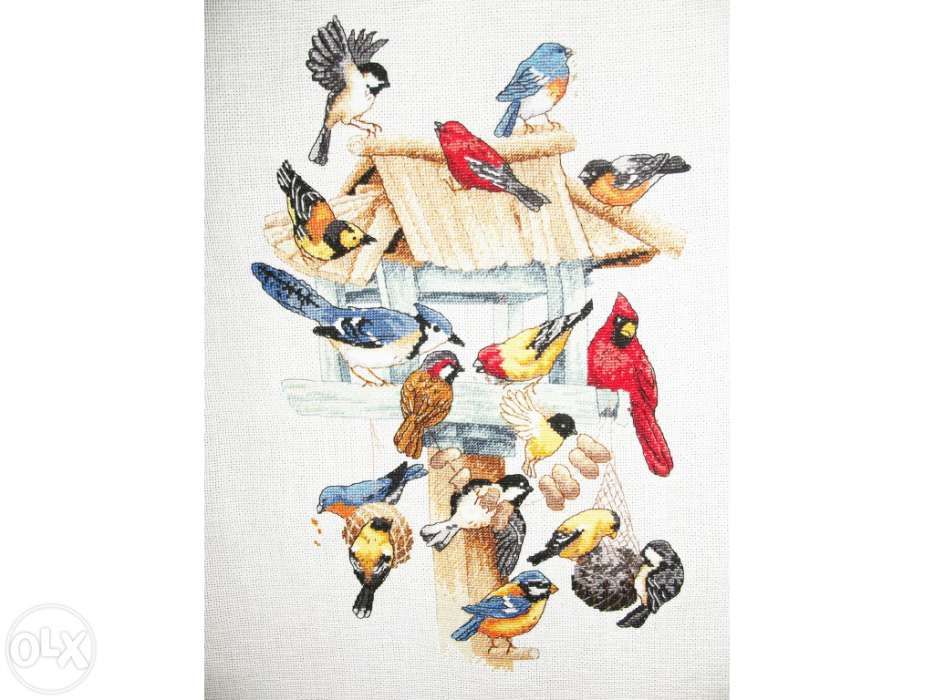 Bordado em Ponto Cruz Pássaros64751031668609120