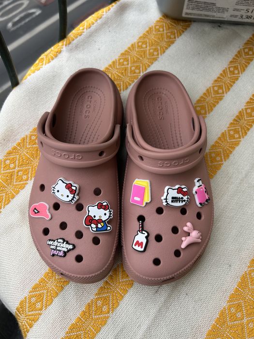 Crocs Classic Platform Clog Jibbitz Hello Kitty