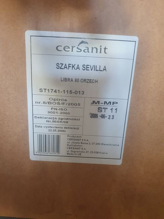 Meble łazienkowe Cersanit + 2x WC