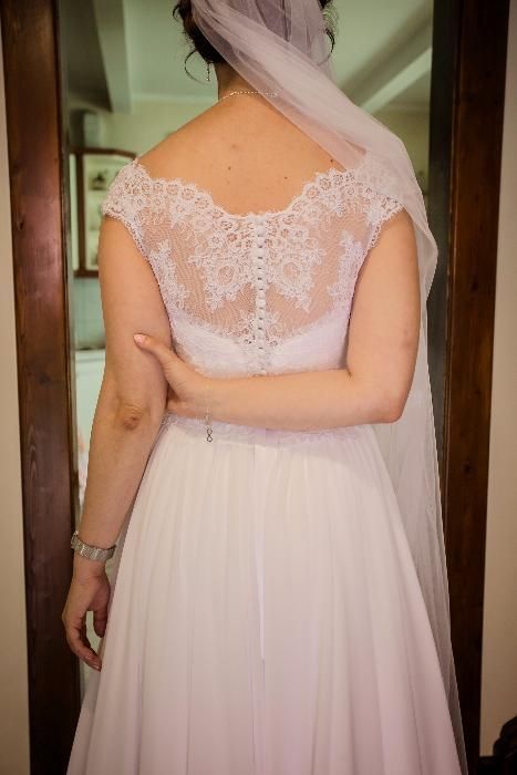 Przepiękna biała suknia ślubna, stan idealny jak nowa