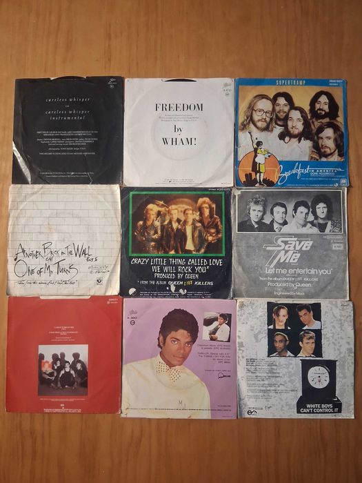 Vinil singles antigos anos 80