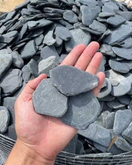 Czarny Łupek Filitowy Kamień Naturalny do Akwarium Terrarium Skałka