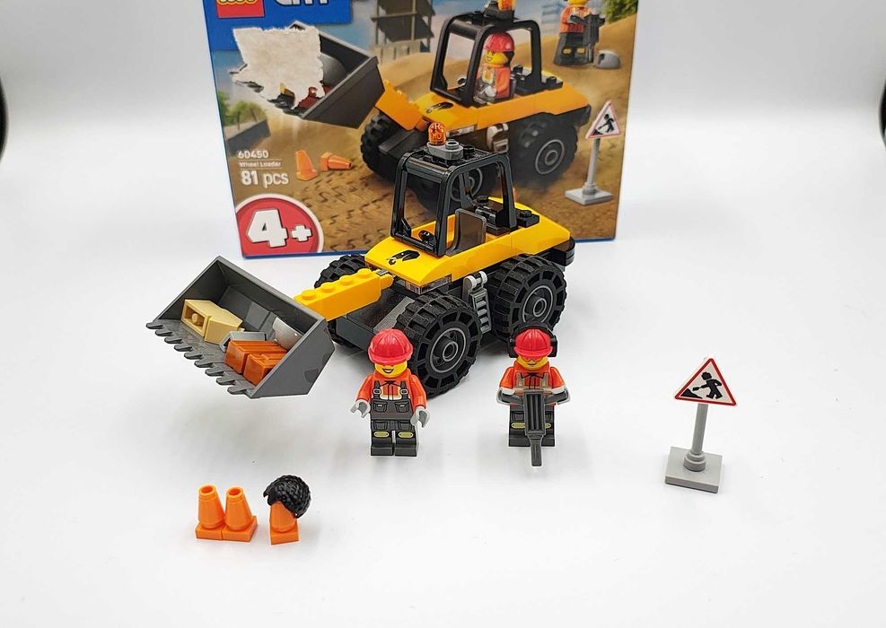 LEGO City 60450 Żółta ładowarka kołowa – pudełko + instrukcja