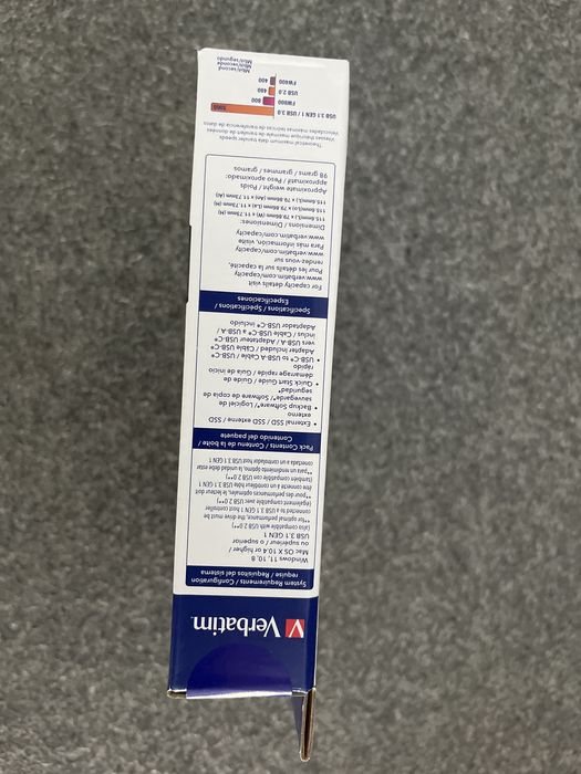 Disco externo Verbatim SSD 512GB novo