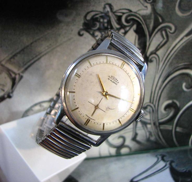 Zegarek PRIM Traktor 15 Jewels dedykacja ładny stan Duży Czechy 60s