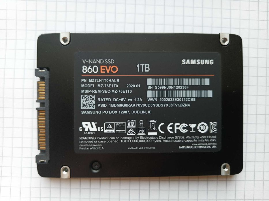 Samsung 860 EVO 1 Tb SSD