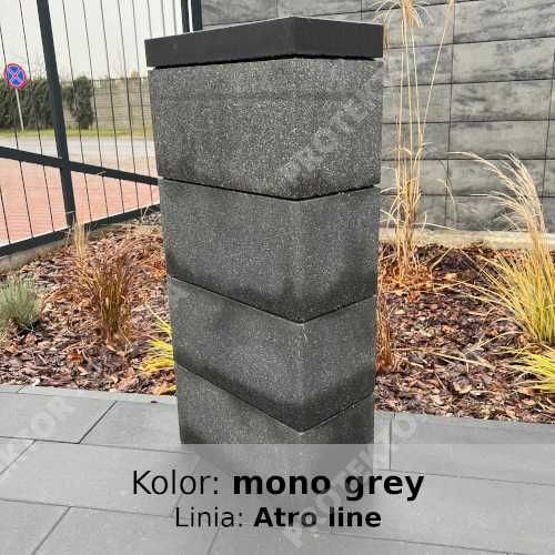 pustak ogrodzeniowy bloczek podmurówka brama palisada przęsło słupek