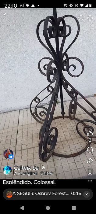 Forjado dobradiças antigas