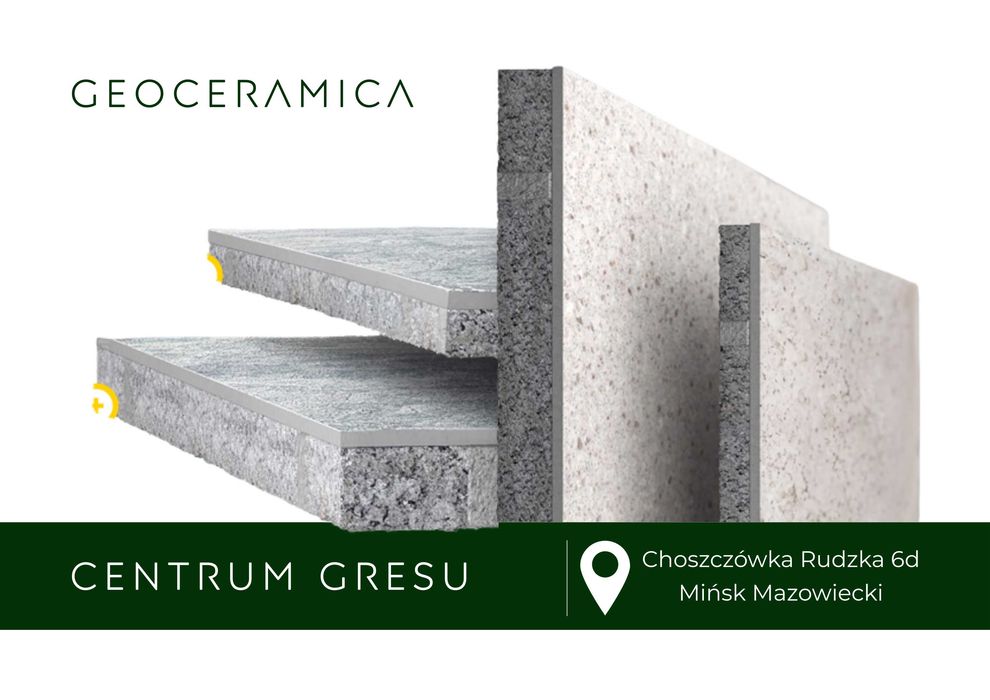 Płyty Bruk Bet PATCH-PLUS 60x60 4cm Geoceramica Beton Taras Ścieżka