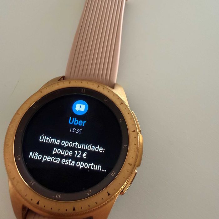 Smartwatch Samsung Galaxy Watch 42mm Rose Gold + Carregador