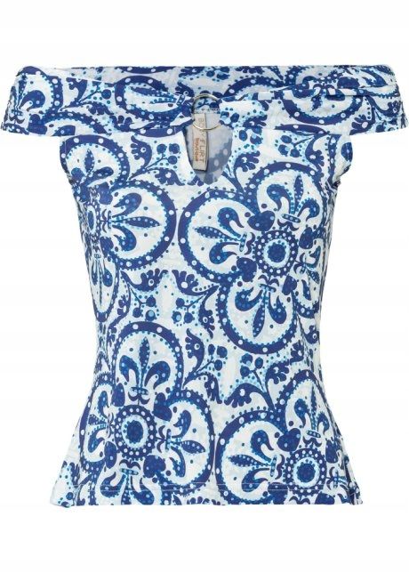 B.P.C bluzka carmen nadruk 40/42.