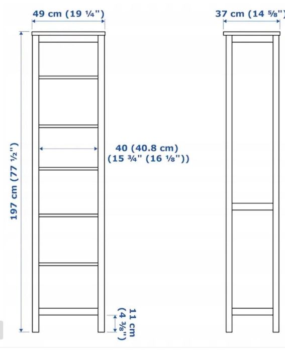 Regał Hemnes biała bejca