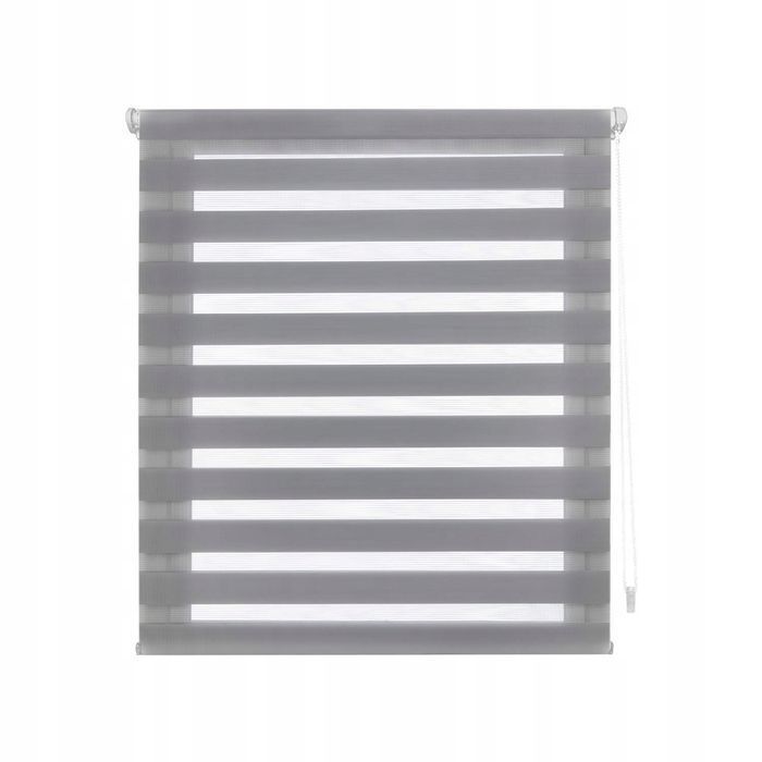 Roleta Regulowana Dzień Noc Blindecor Szara 77 Cm X 180 Cm