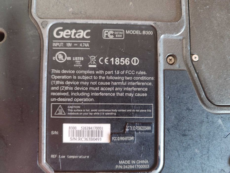 Getac B300-H Rugged Touch 13,3" Core i5-2520M 2,50GHz,8GB,128GB SSD