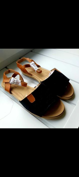 Sandaly czarne damskie