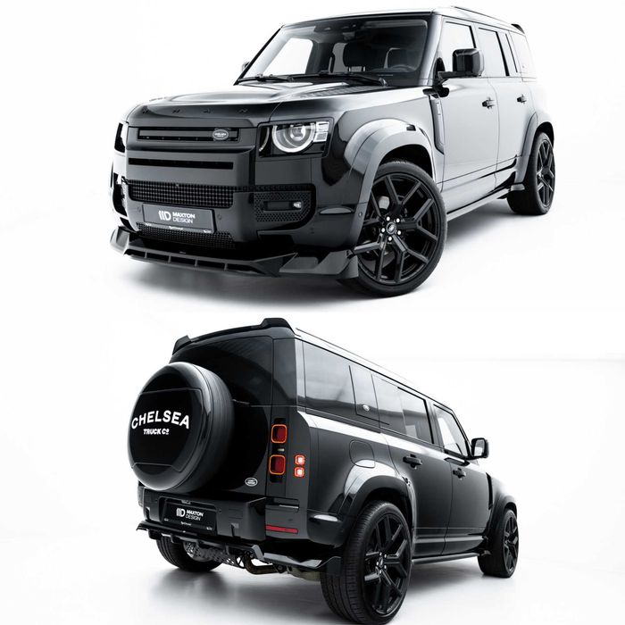 Тюнинг обвес Land Rover Defender сплиттер губа пороги диффузор спойлер