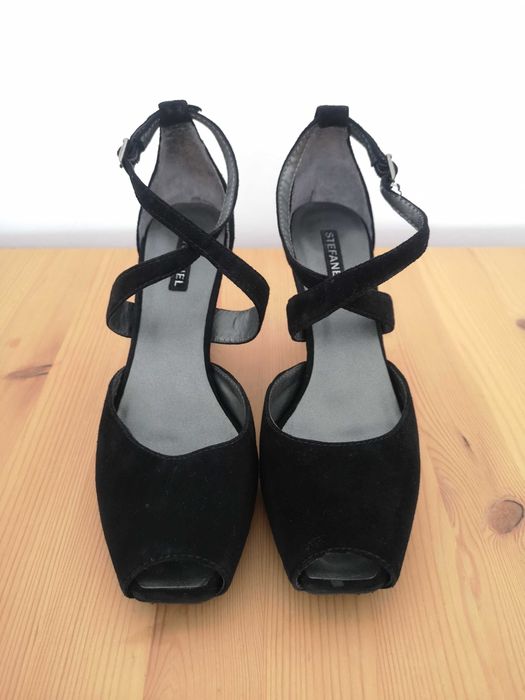 Sandálias em camurça peep toe Stefanel 37