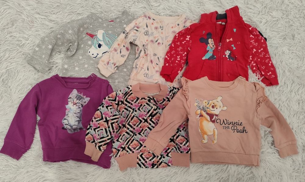 Bluzy dla dziewczynki, rozmiar 74