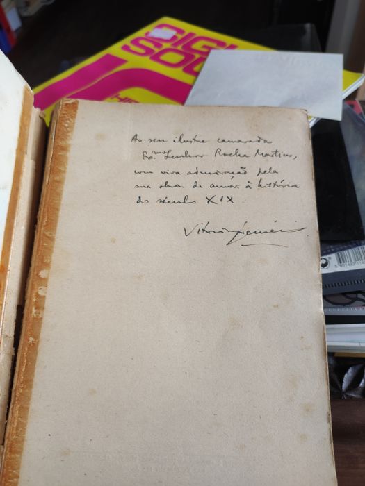 Vitorino Nemésio - A Mocidade de Herculano, com dedicatória do autor