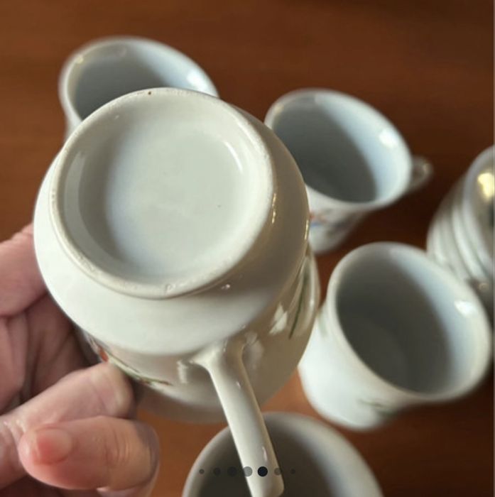 5 chavenas de porcelana