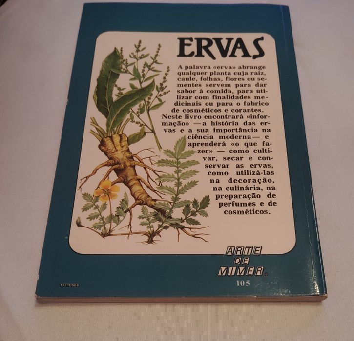 Livro Coleção Arte de Viver Ervas Vintage