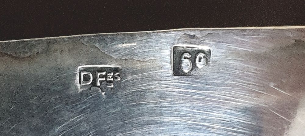 Antiga taça de prova de vinho /Tastevin francesa com banho em prata