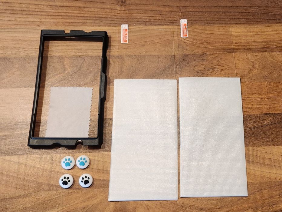 Zestaw ochronny Nintendo Switch szkło ochronne nakładki analog