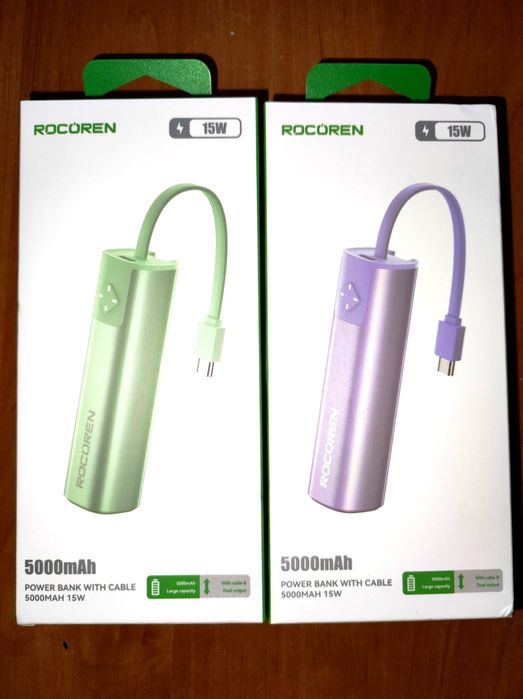 Міні Power Bank ROCOREN 5000 mAh 15W