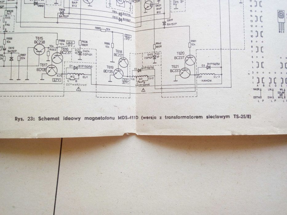 Instrukcja serwisowa Unitra MDS-411D Etiuda