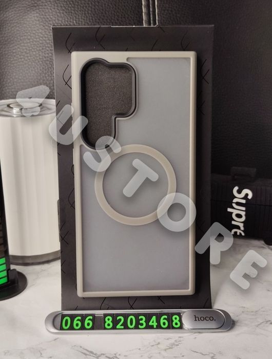 Чехол Matt Premium Magsafe на Samsung S24 S25 Ultra матовый противоударный чохол матовий протиударний преміум якості