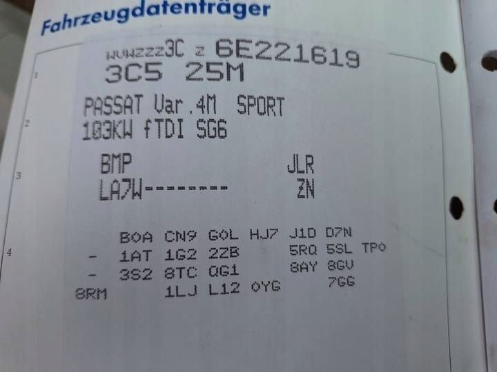 vw passat b6 3c lusterko elektryczne prawe 9 pin srebrne la7w europa