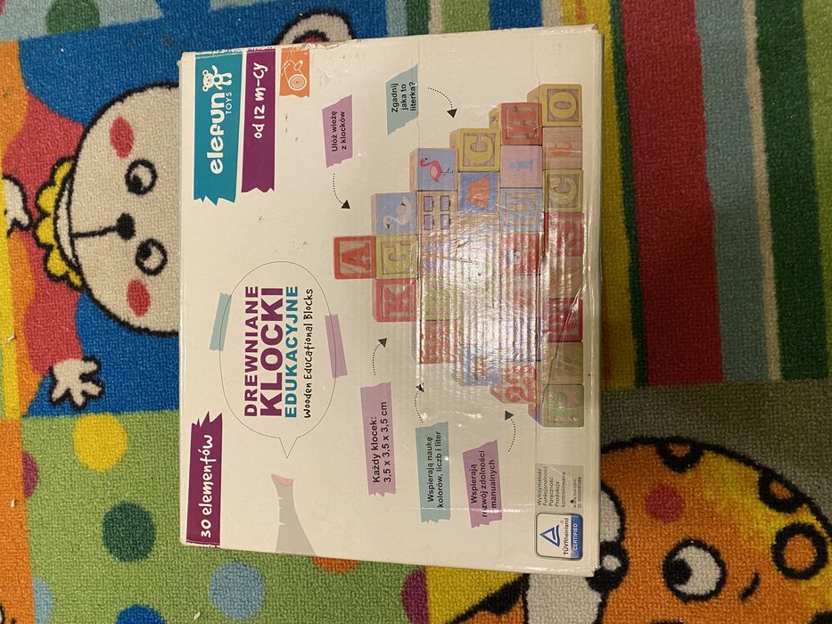 Klocki edukacyje drewniane