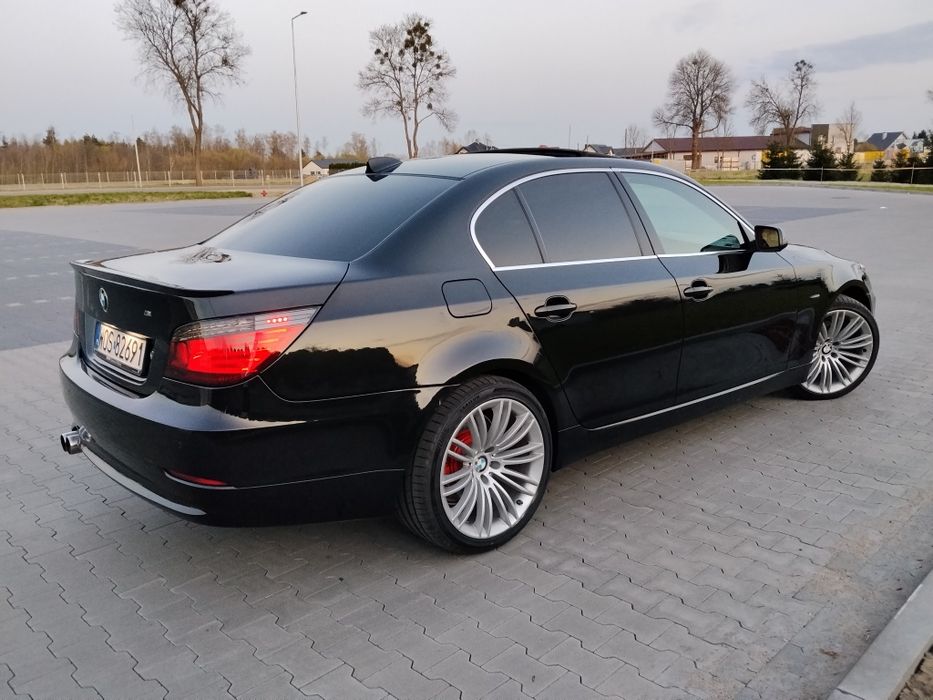 Piękne BMW E60 lift 3.0 diesel m57 automat skóry  Black sapphire metal