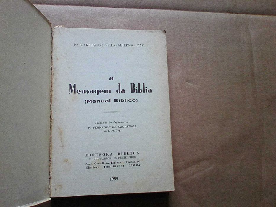 Mensagem da Bíblia - Manual Biblico
