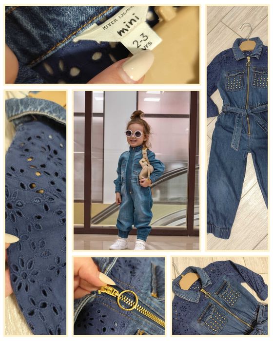 Комбінезон джинсовий 98