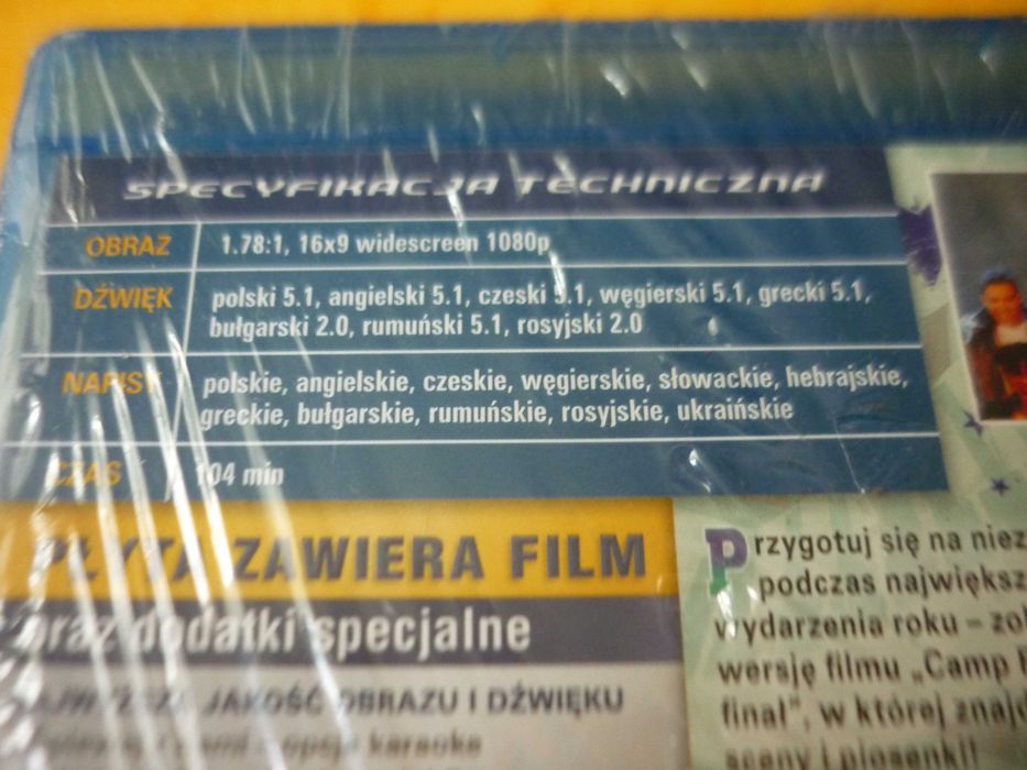 Płyta Blu-ray "Camp Rock 2: Wielki Finał" (nowa, w folii) Demi Lovato