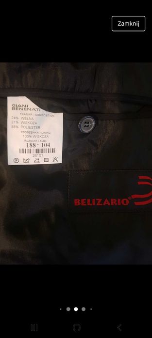 Garnirur w prązki trzy częściowy