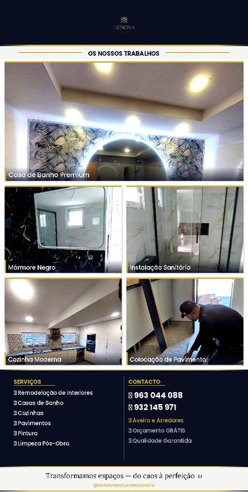 Vidros limpeza  remodelação