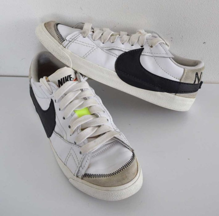 Sneakersy Nike Blazer Low '77 Jumbo męskie buty białe skórzane 45