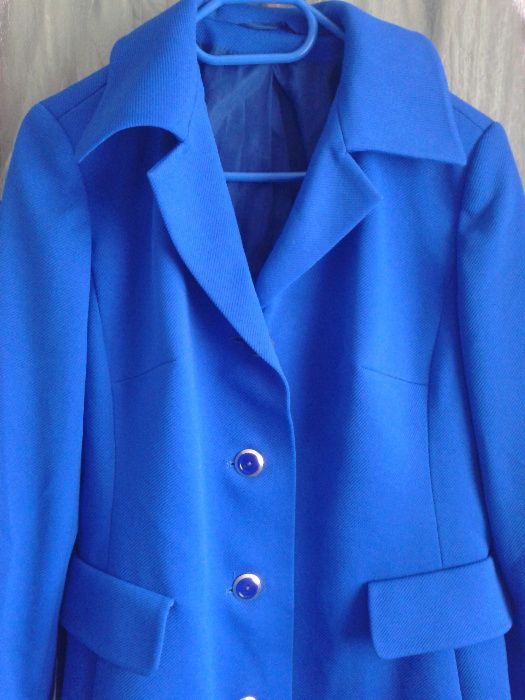 Ekskluzywny plaszczyk Chabrowy dla Pani w roz 36-40 jak Nowy