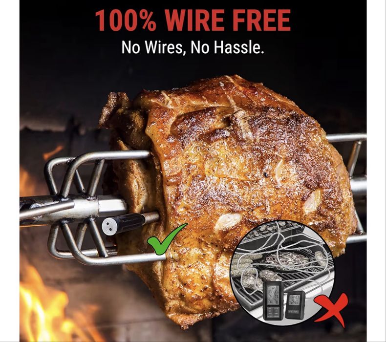 ThermoPro TempSpike Prawdziwie bezprzewodowy termometr do mięsa