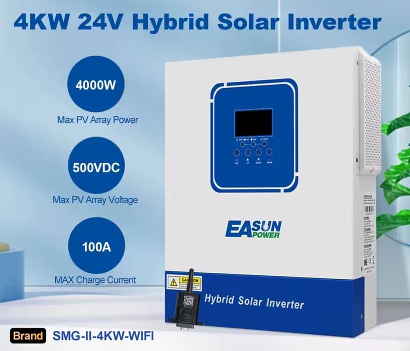 Гібридний інвертор Easun smg II 4kw 24v WiFi