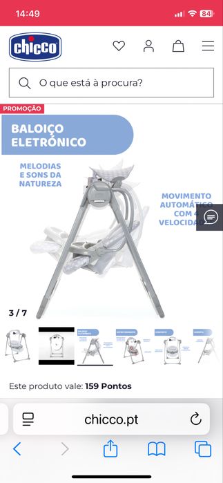 ESPREGUIÇADEIRA Polly swing up Chicco