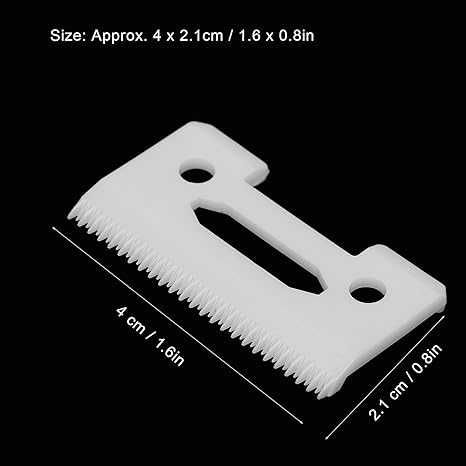 Lâmina de reposição cerâmica - acessório de máq cortar cabelo ZEROKIWI