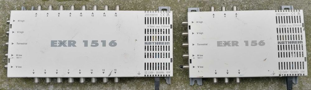 Multiprzełącznik SAT Kathrein EXR 156 + EXR 1516