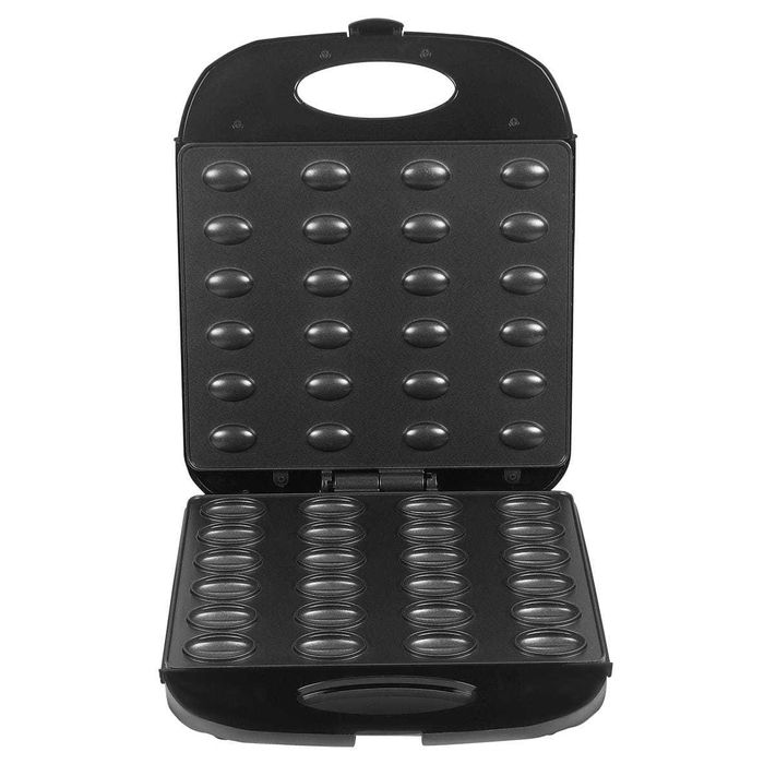 Opiekacz do Ciasteczek Orzeszków Duży 24 Sztuki 1400W Czarny Ciastek