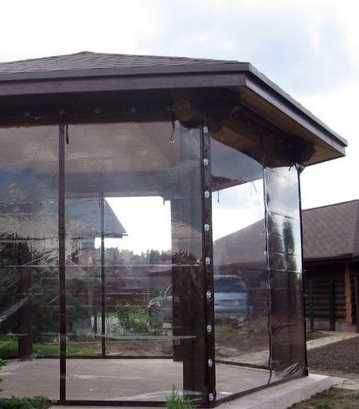 М'які вікна, прозорі, глухі та комбіновані ПВХ штори під замовлення